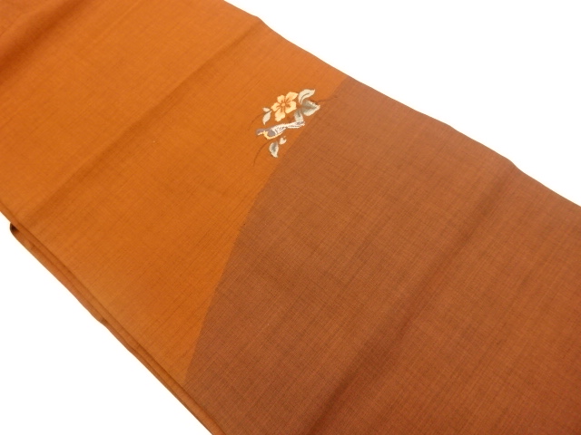 JAPANESE NAGOYA OBI / WOVEN FLOWER & BIRD